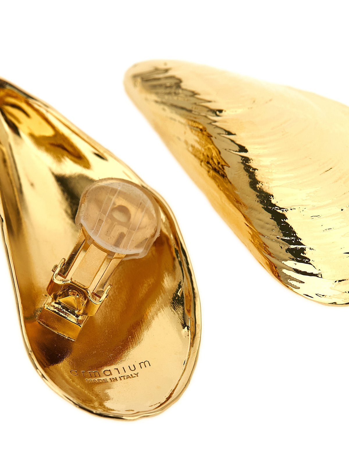 Boucles d'oreilles Armarium en métal doré