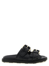 Moschino Black Calfskin Slides - Stylish and Comfortable Footwear