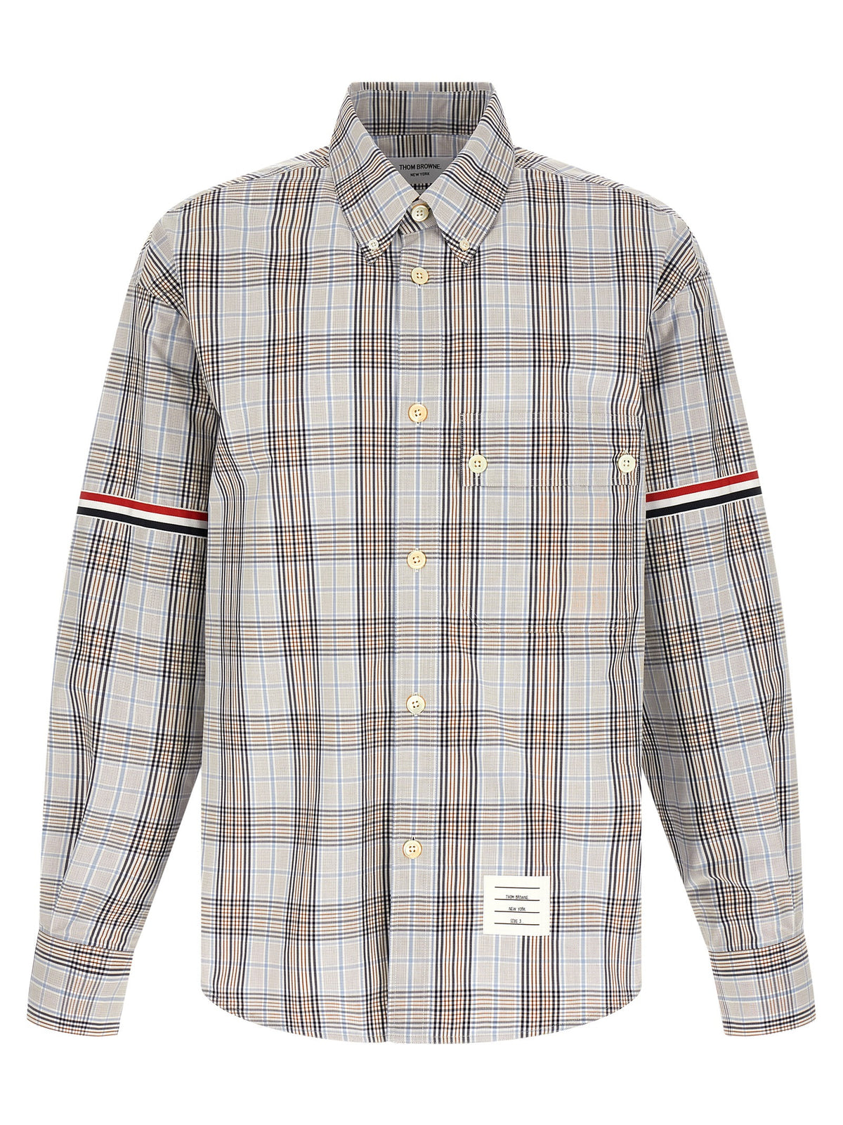 Thom Browne Multicolor Cotton Blouse - Oversized RWB Shirt