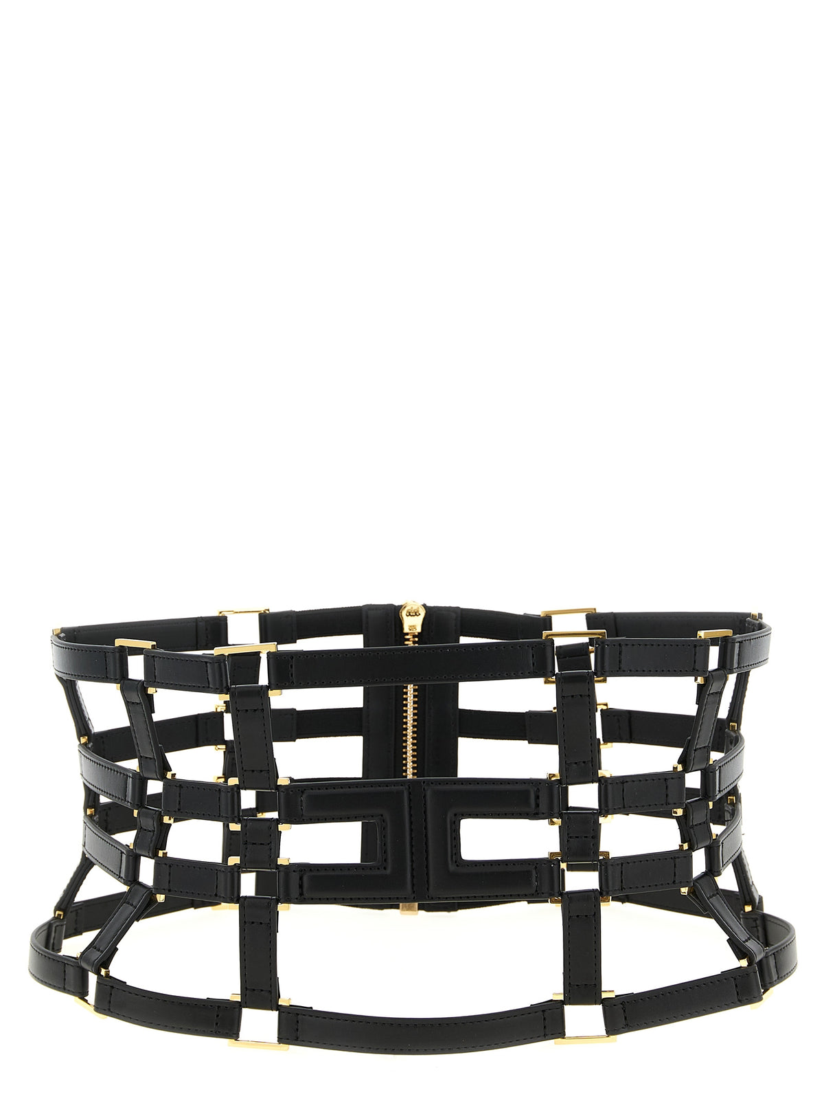Ceinture taille haute Elisabetta Franchi noire en polyéthylène