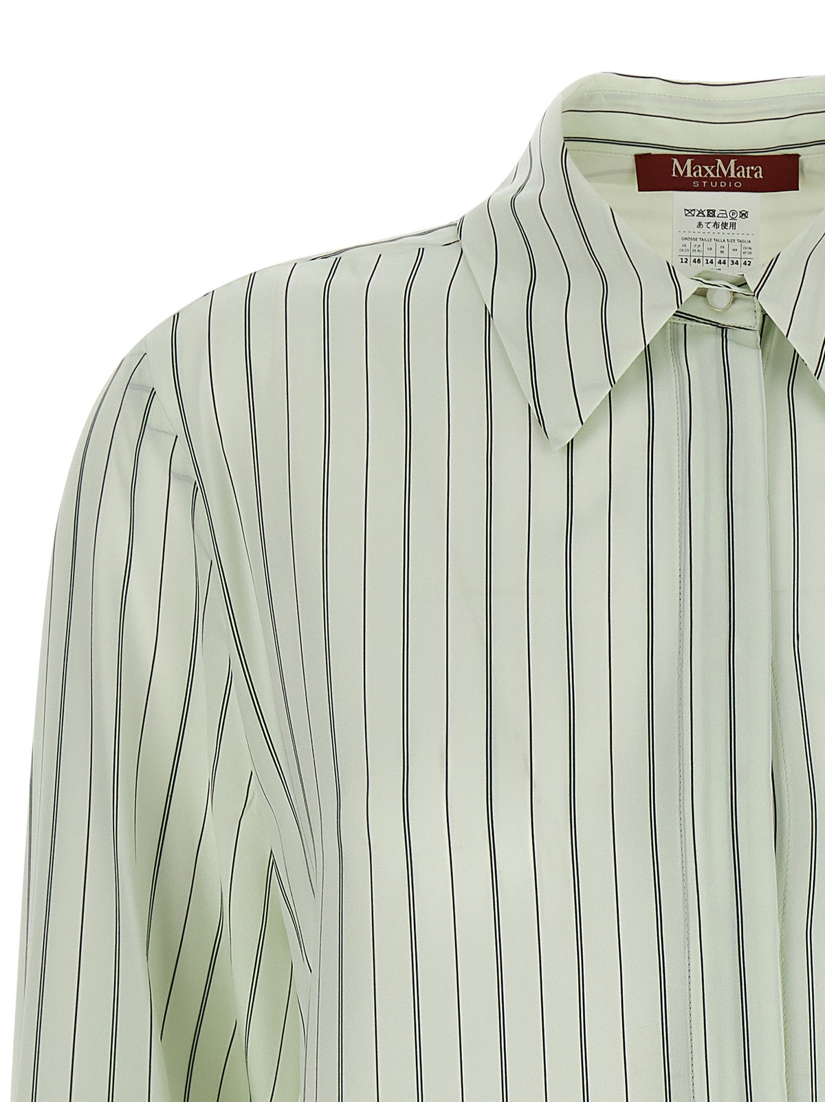 Chemisier Max Mara en soie bicolore