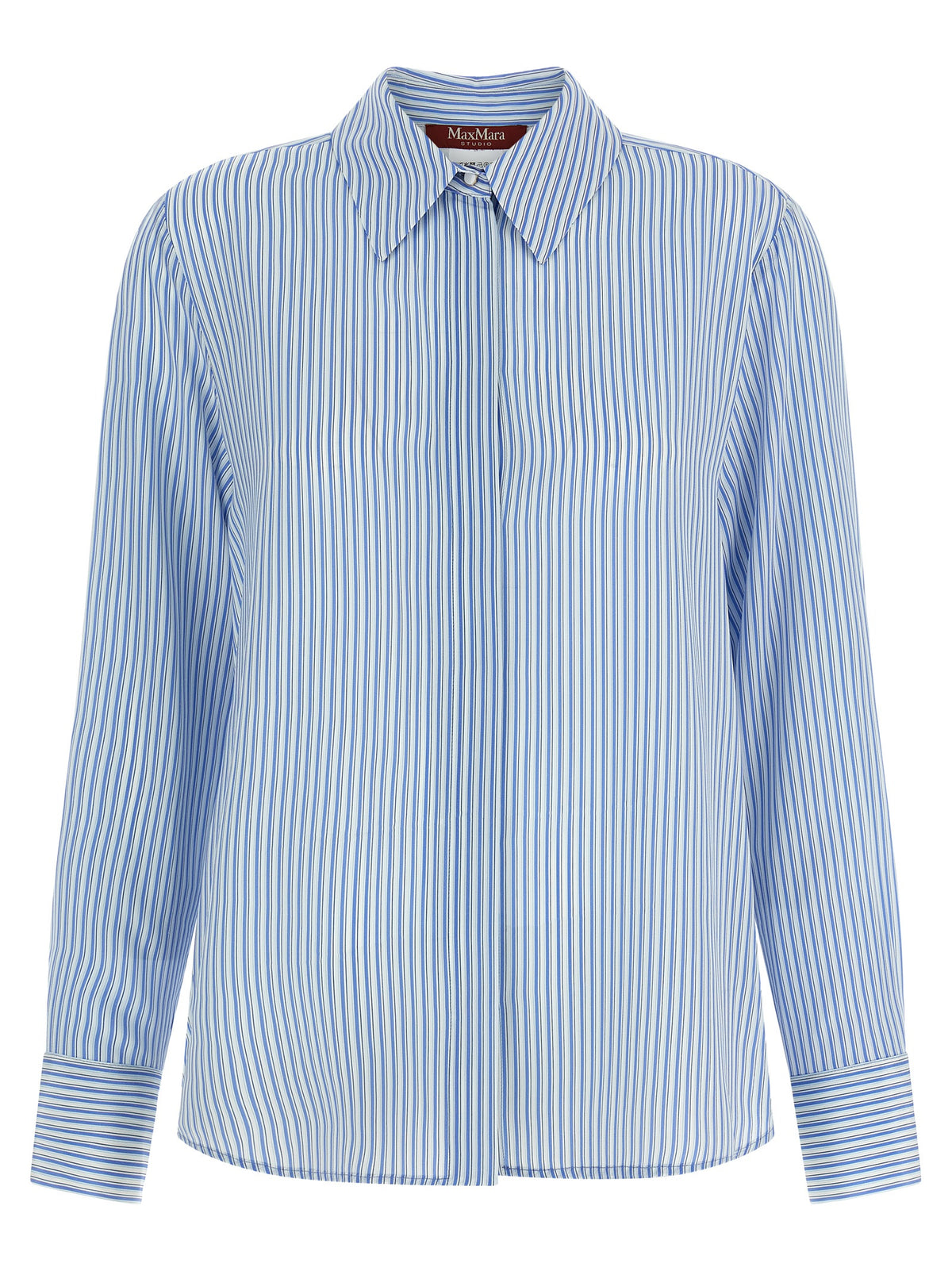 Chemisier en soie bleu Max Mara