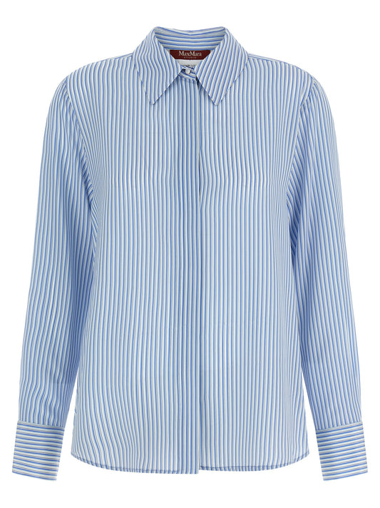 Chemisier en soie bleu Max Mara