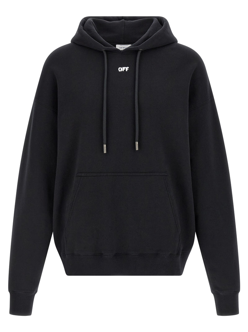 Off-White Black Cotton Sweatshirt