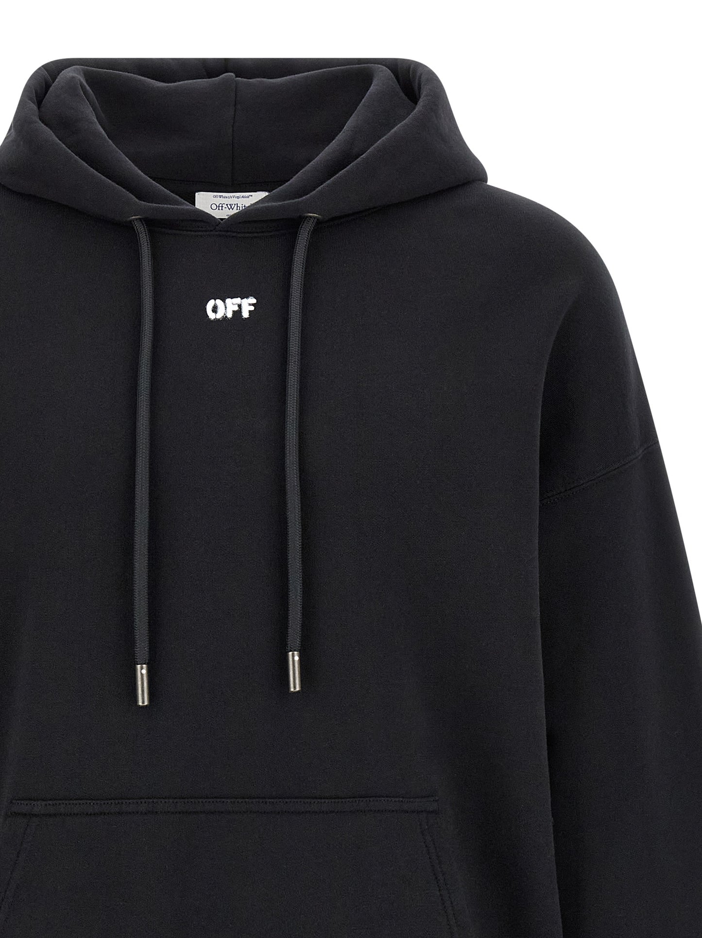 Off-White Black Cotton Sweatshirt