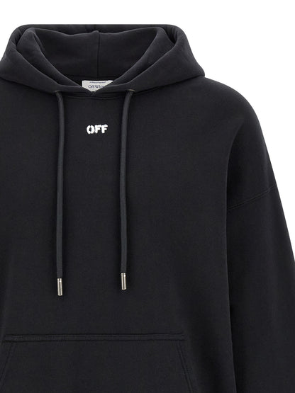 Off-White Black Cotton Sweatshirt