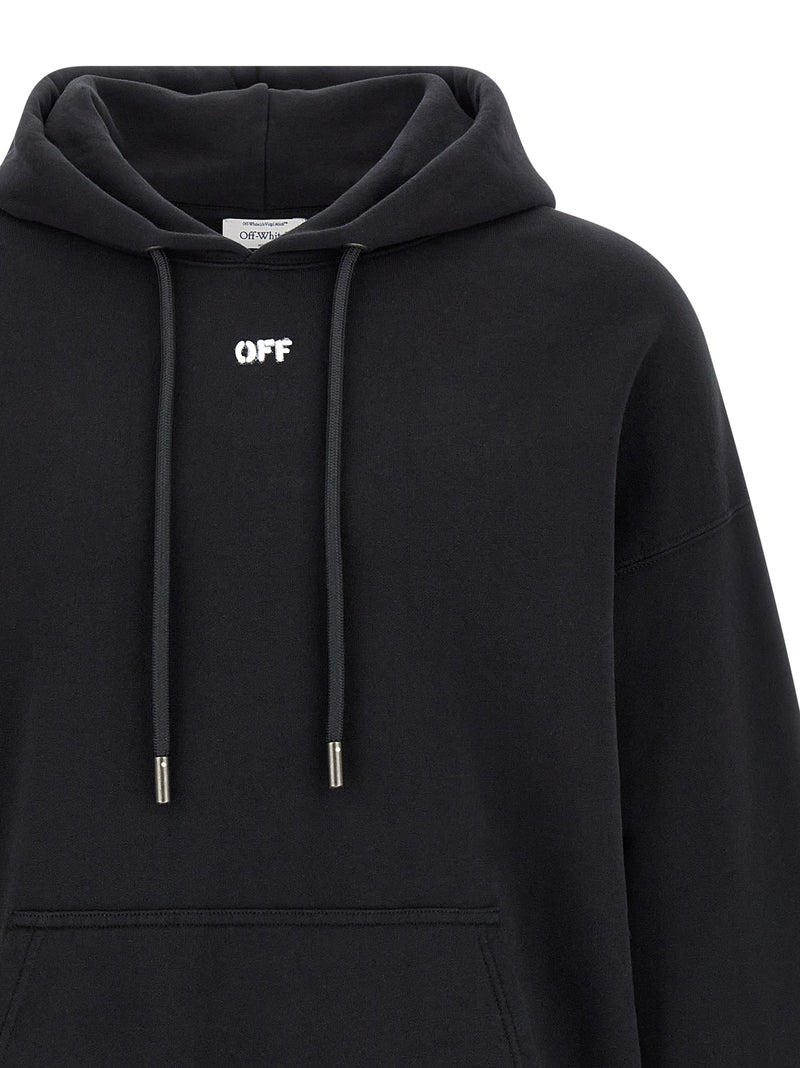 Off-White Black Cotton Sweatshirt