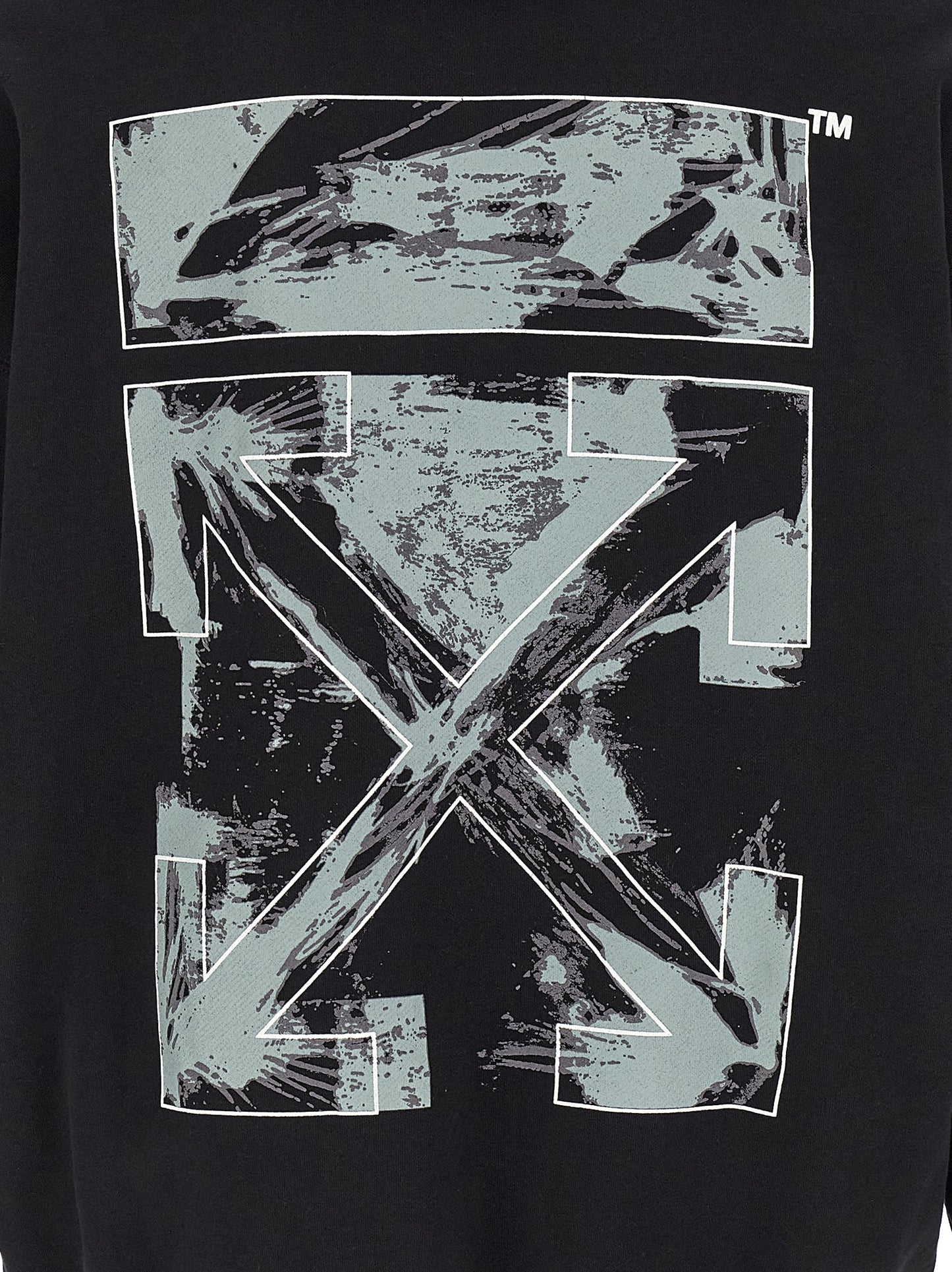 Off-White Black Cotton Sweatshirt