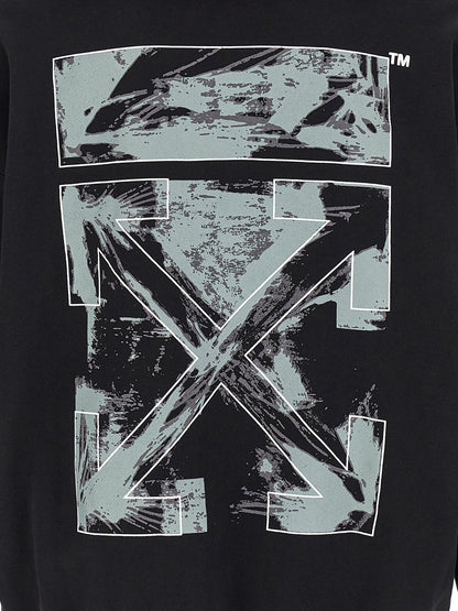 Off-White Black Cotton Sweatshirt