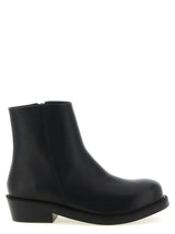 SÉFR Bottines en cuir de veau noir