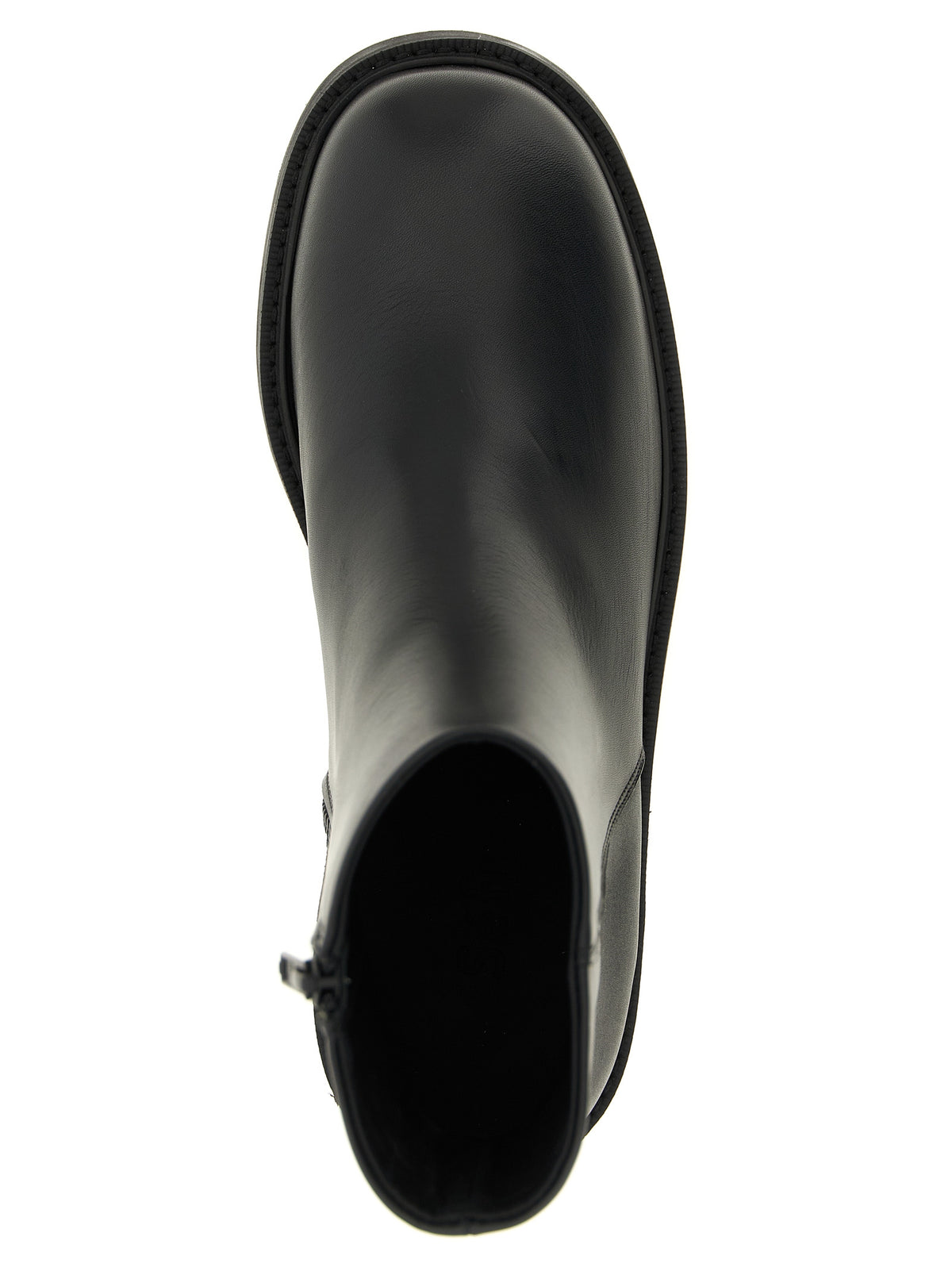 SÉFR Bottines en cuir de veau noir