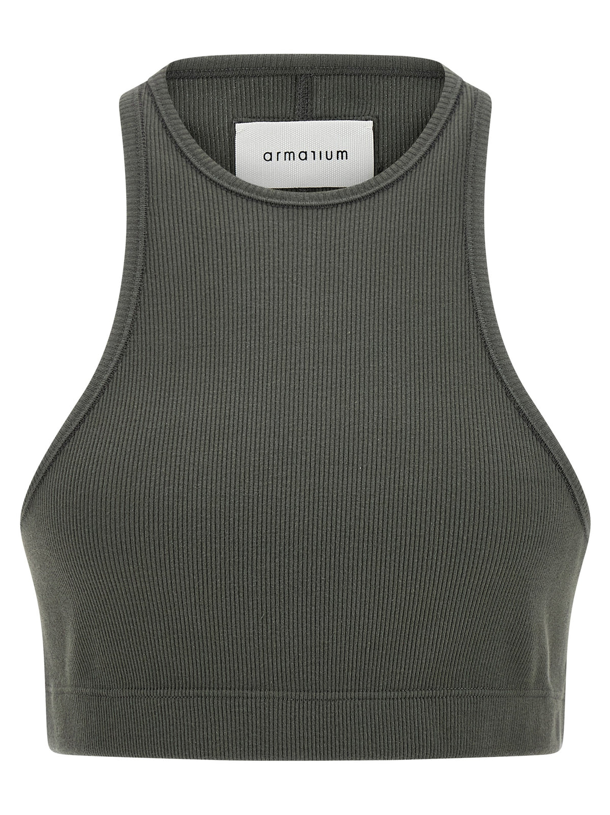 Armarium Gray Cotton Sleeveles T-Shirt