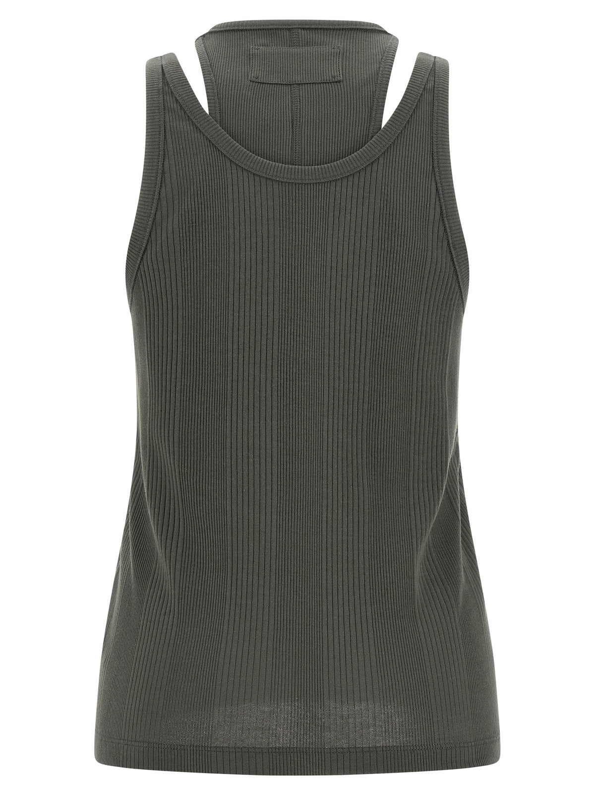 Armarium Gray Cotton Sleeveles T-Shirt