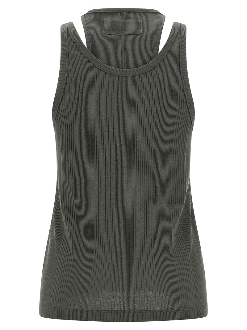 Armarium Filippa Gray Cotton Sleeveless T-Shirt