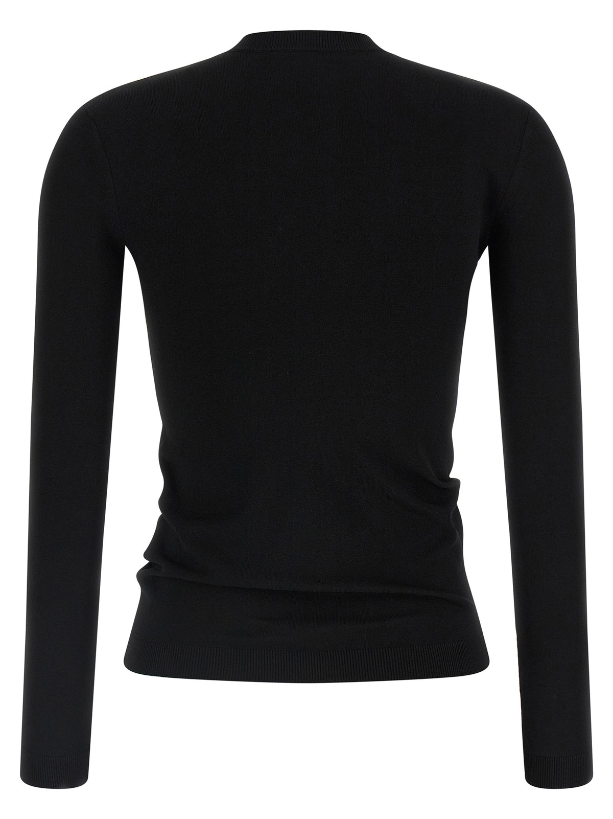 Valentino Garavani Black Viscose Cardigan with Maxi Bow