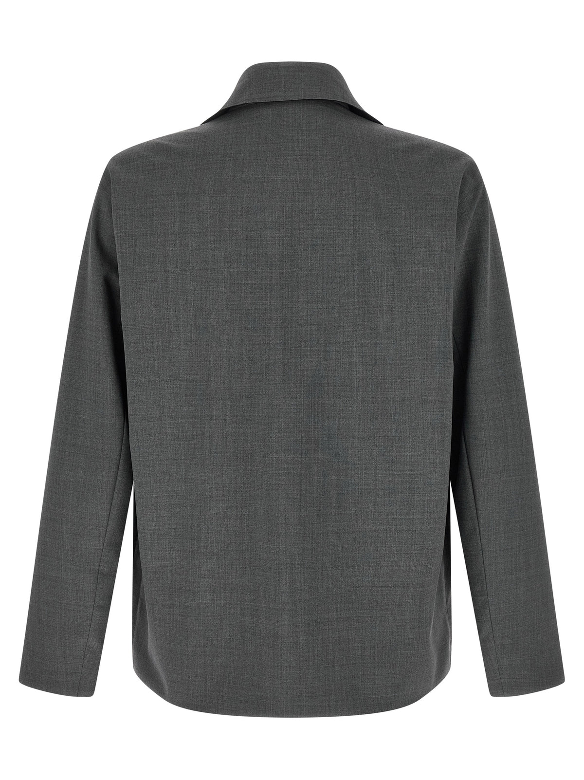 Veste longue Herno grise en polyester