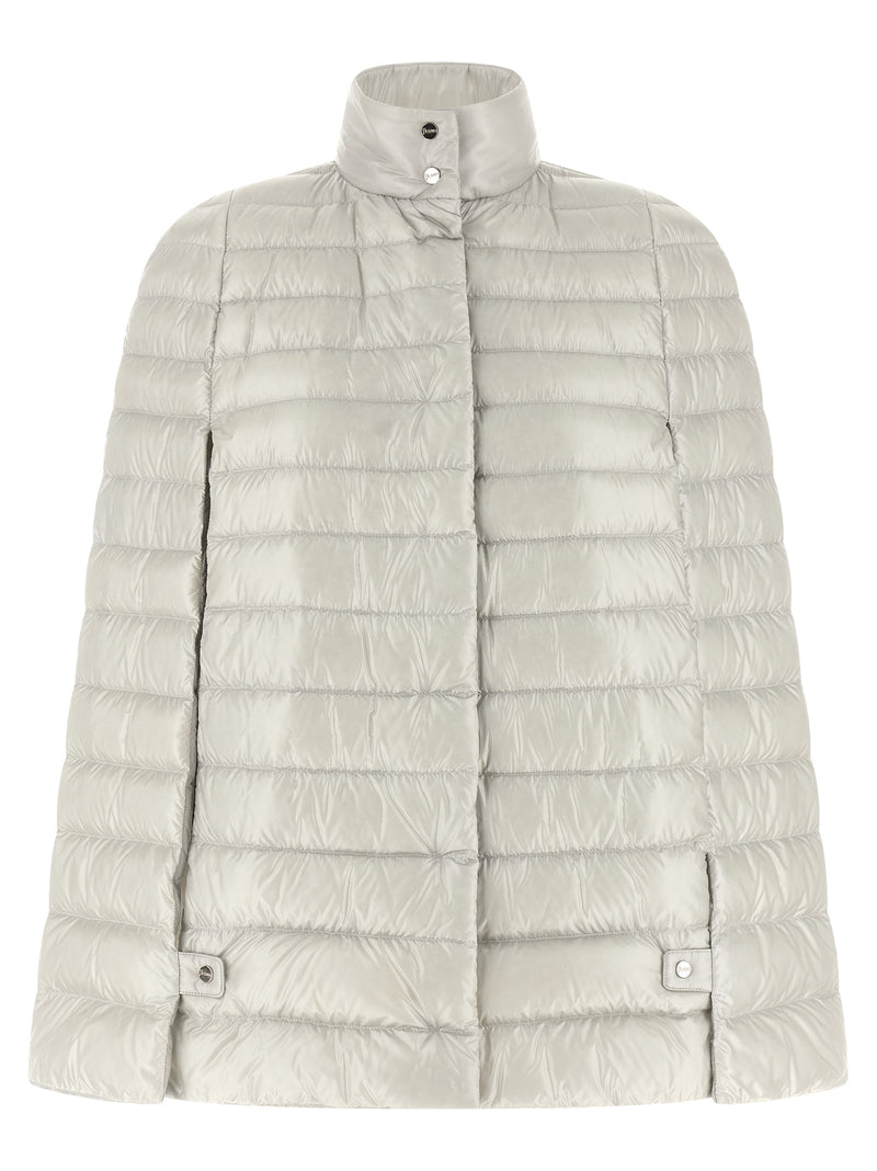 Veste longue Herno en polyamide gris