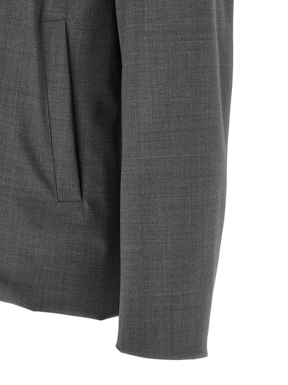 Herno Gray Polyester Full-Length Jacket