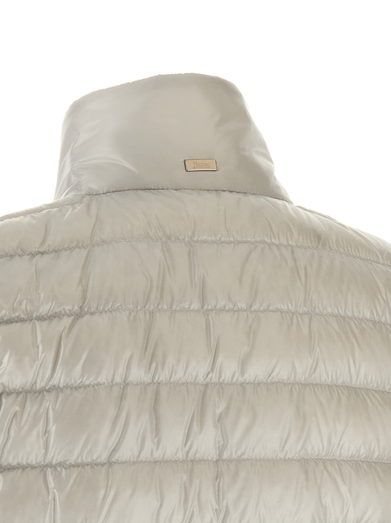 Veste longue Herno en polyamide gris