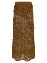PINKO Jupe midi en coton marron