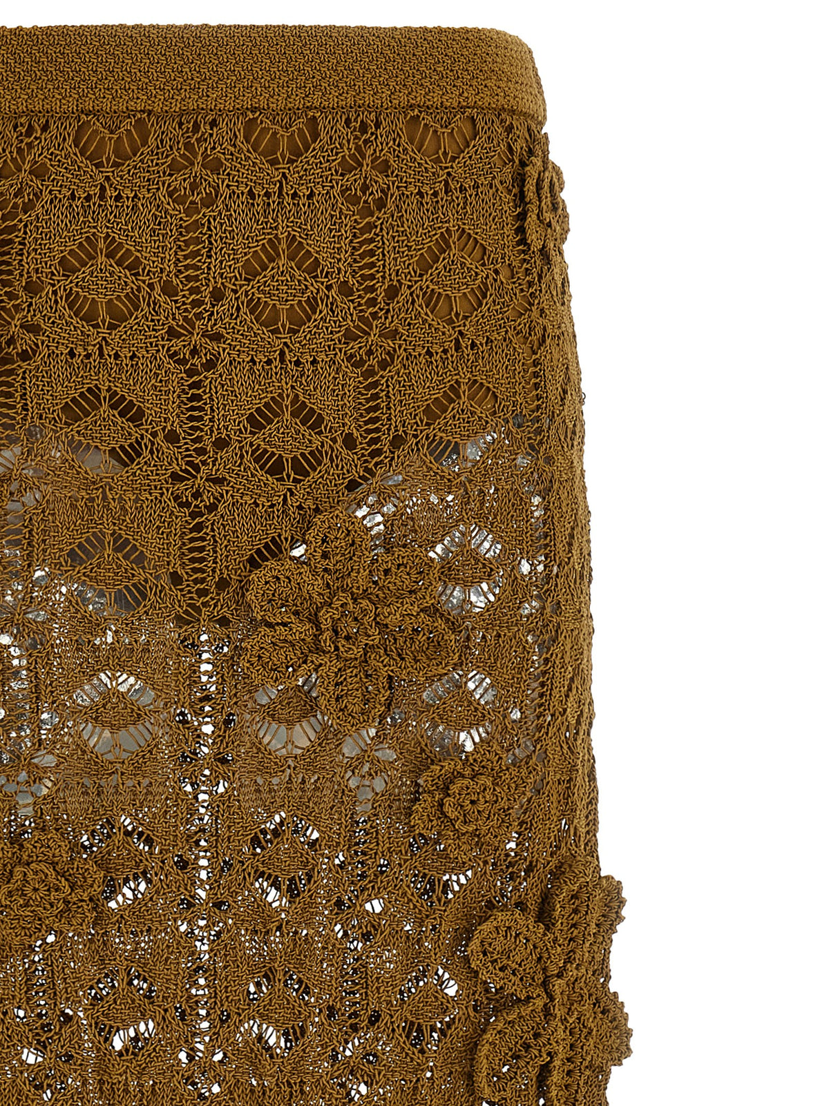 PINKO Jupe midi en coton marron