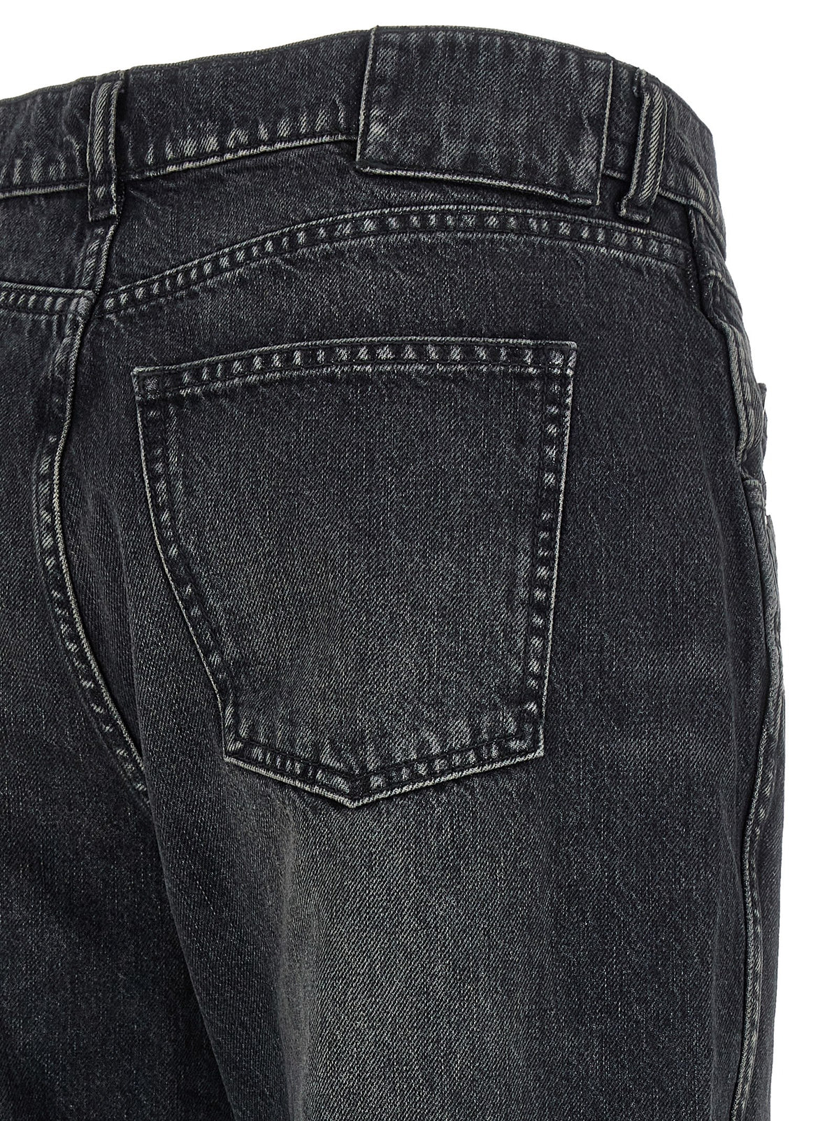 Armarium Black Cotton Straight-Leg Jeans