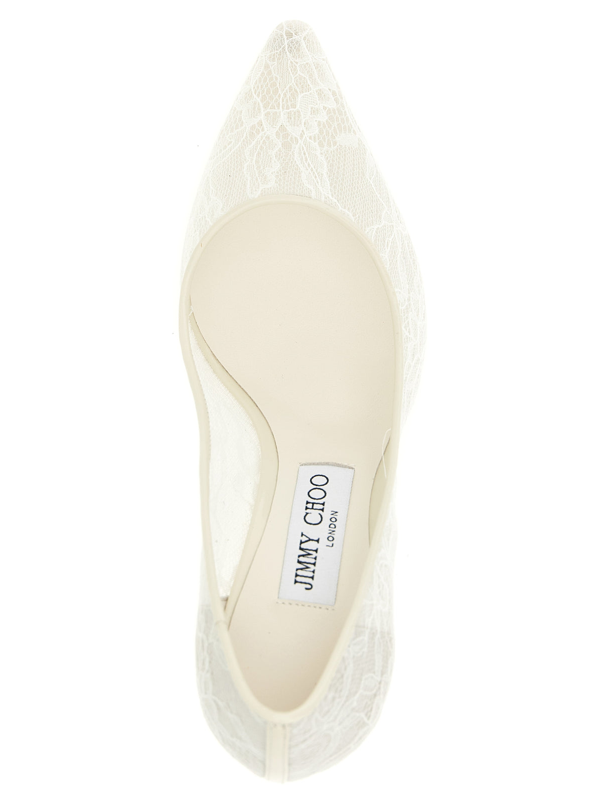 Jimmy Choo Romy White Tencel High Heel Pumps