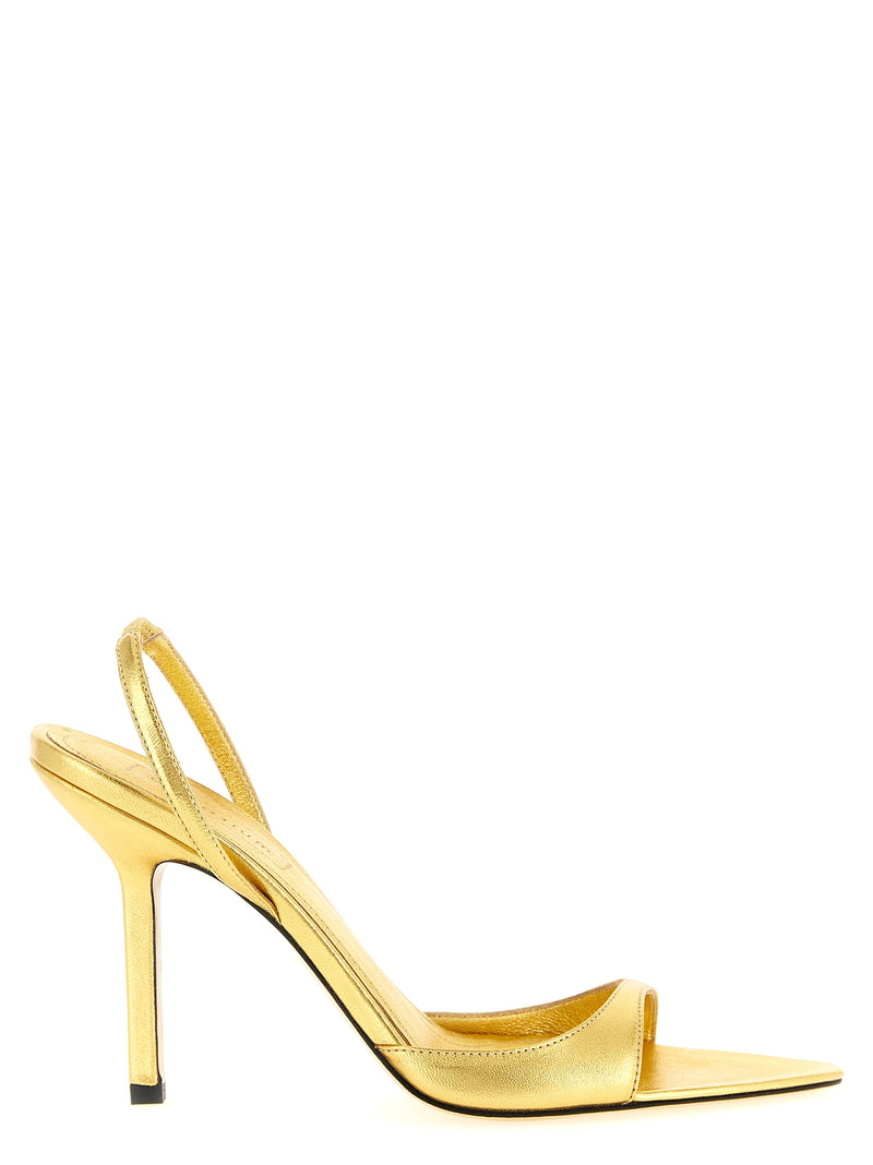 Sandales à talons aiguilles Armarium Gold en cuir d'agneau