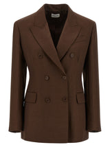 Blazer marron en viscose P.A.R.O.S.H.