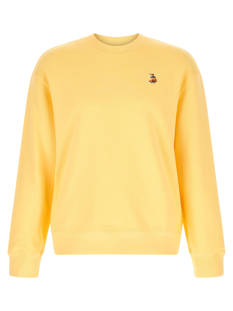 Sweat-shirt bicolore en coton biologique Maison Kitsuné