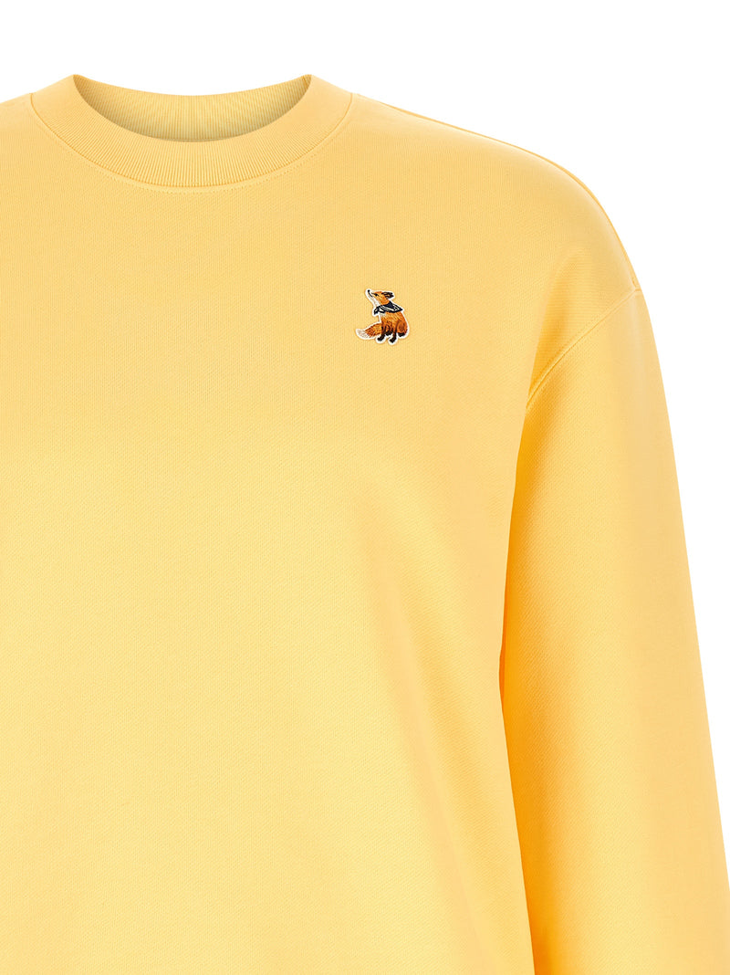 Sweat-shirt bicolore en coton biologique Maison Kitsuné