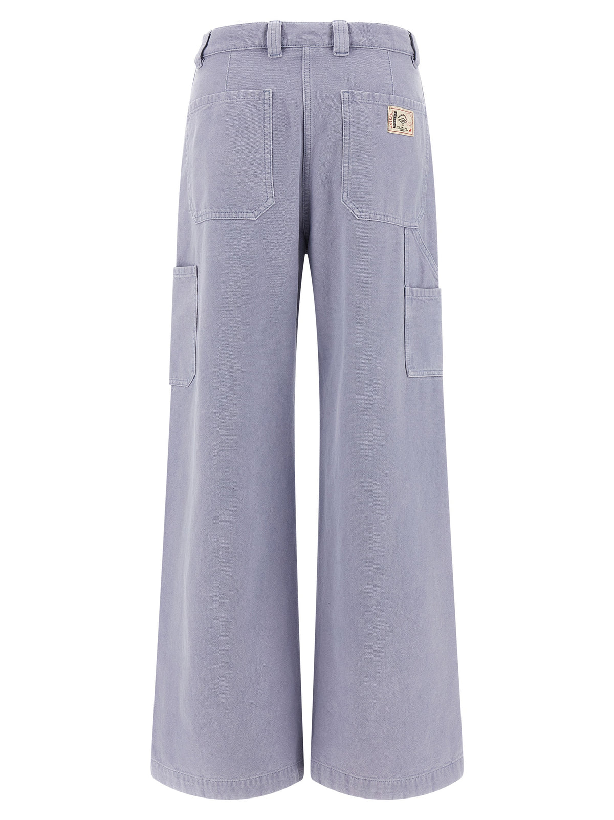 Max Mara Pantalon Décontracté en Coton Violet