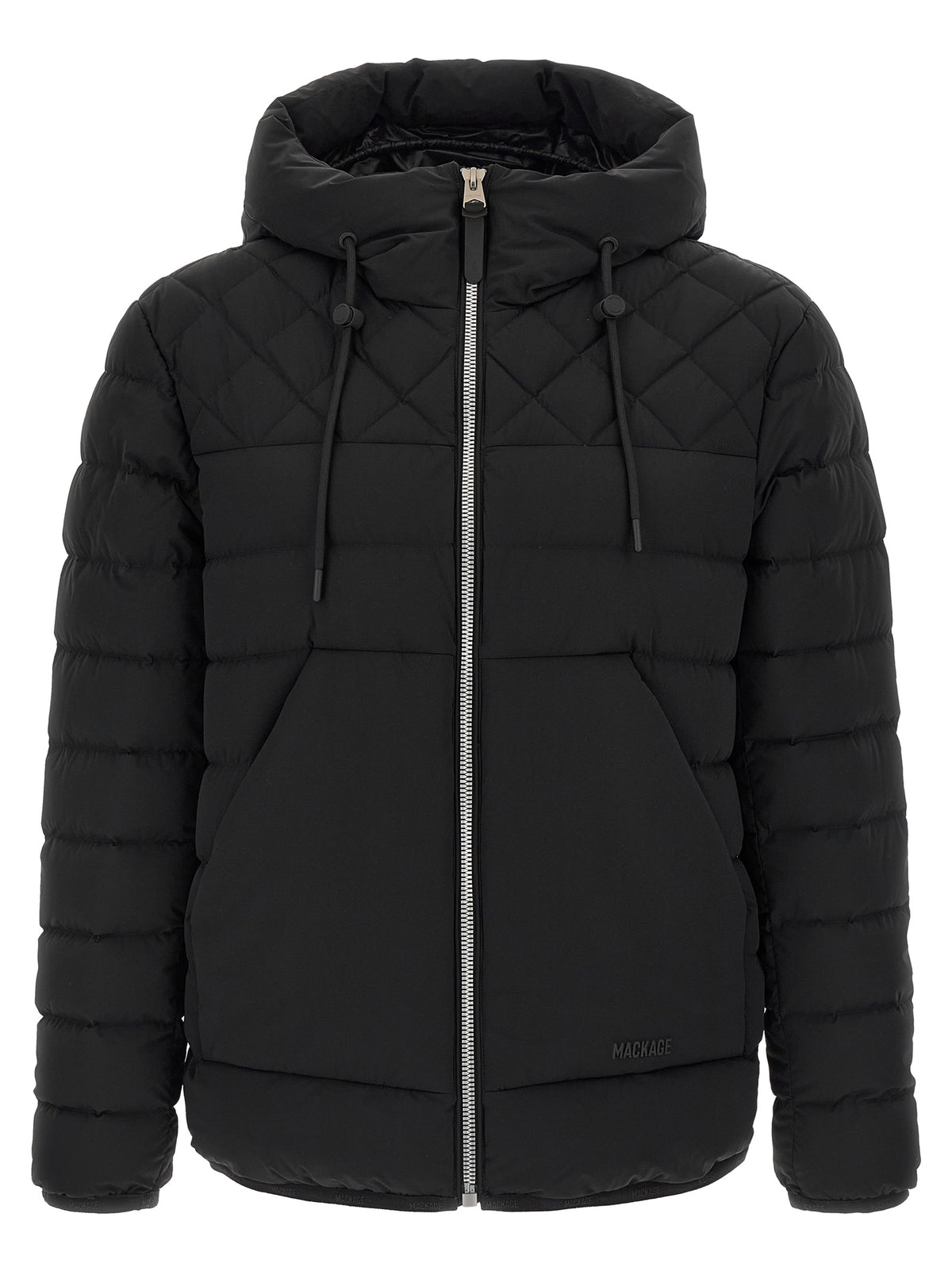 Veste longue en nylon noir Mackage