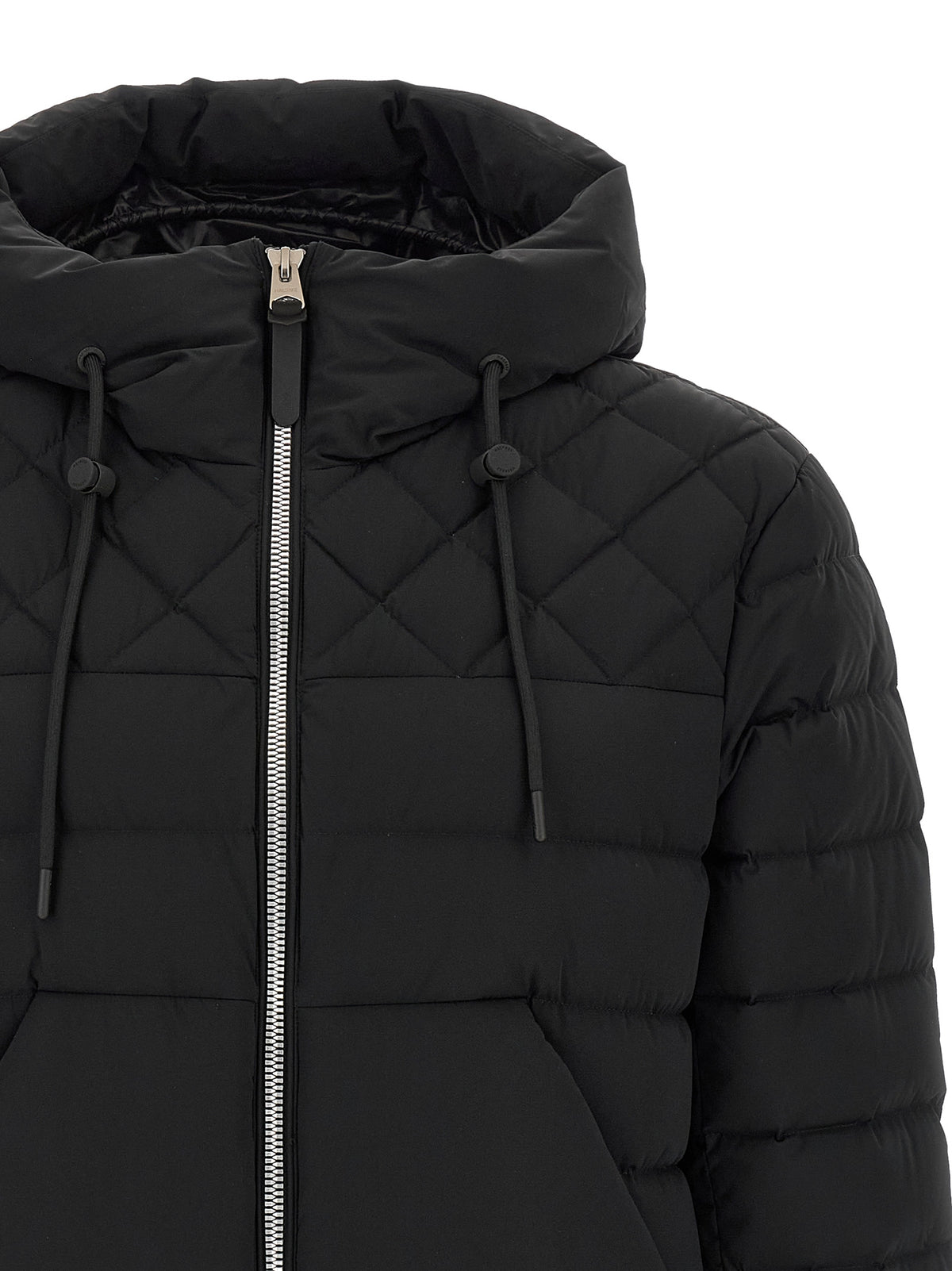 Veste longue en nylon noir Mackage