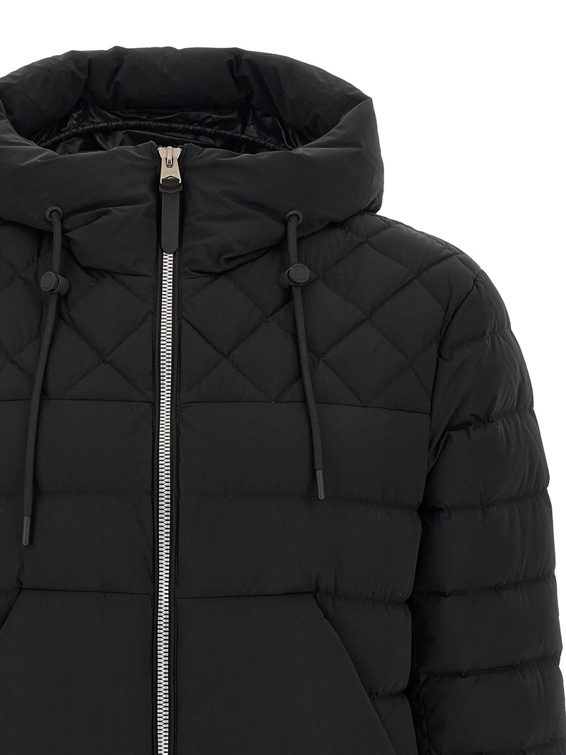 Veste longue en nylon noir Mackage