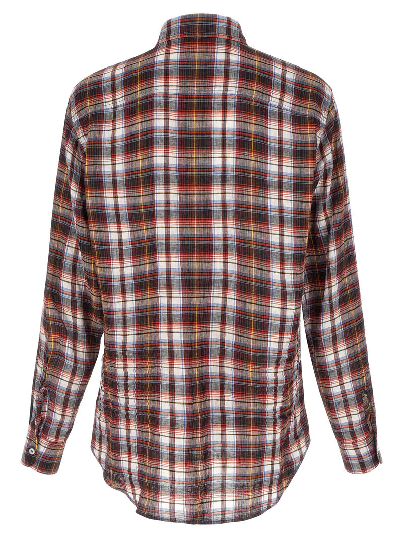 Dsquared² Red Linen Blouse - Canadian Vintage Style