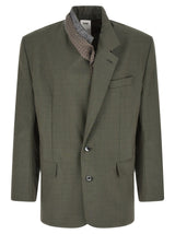 Blazer Magliano bicolore en laine vierge