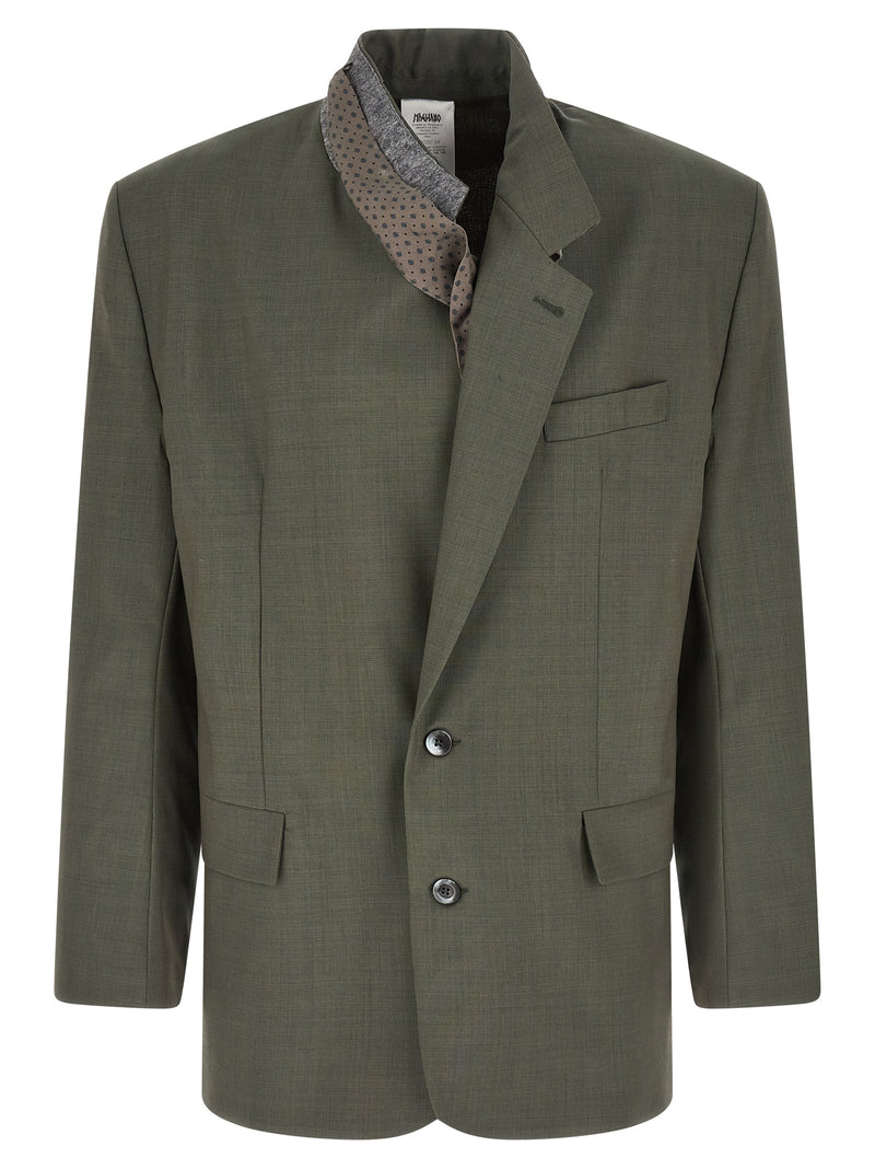 Blazer Magliano bicolore en laine vierge