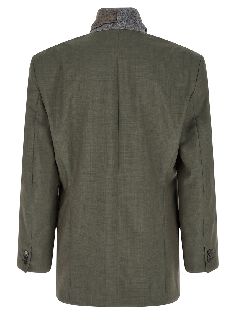 Blazer Magliano bicolore en laine vierge