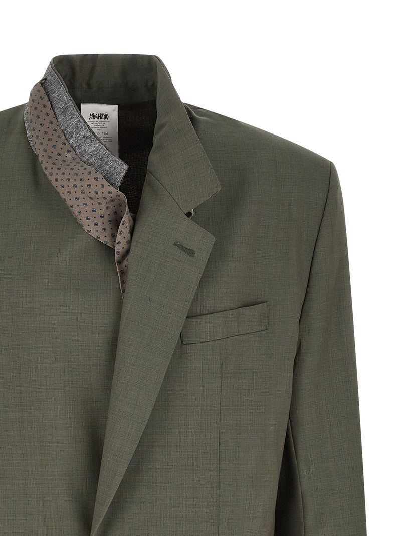 Blazer Magliano bicolore en laine vierge