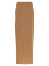 Jupe midi Armarium beige en polyamide