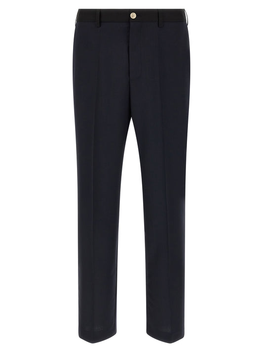 Marni Blue Virgin Wool Casual Pants