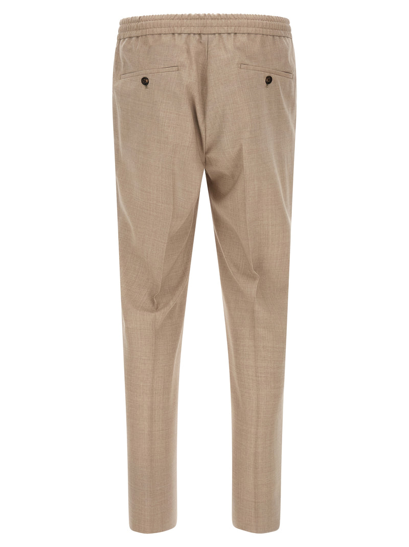 Incotex Beige Virgin Wool Casual Pants
