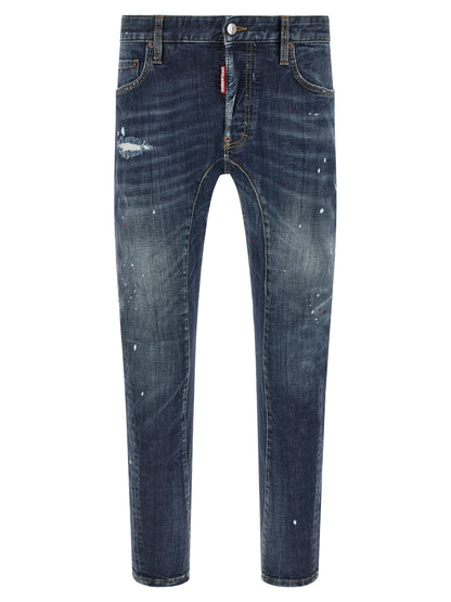 Dsquared² Blue Cotton Jeans Denim