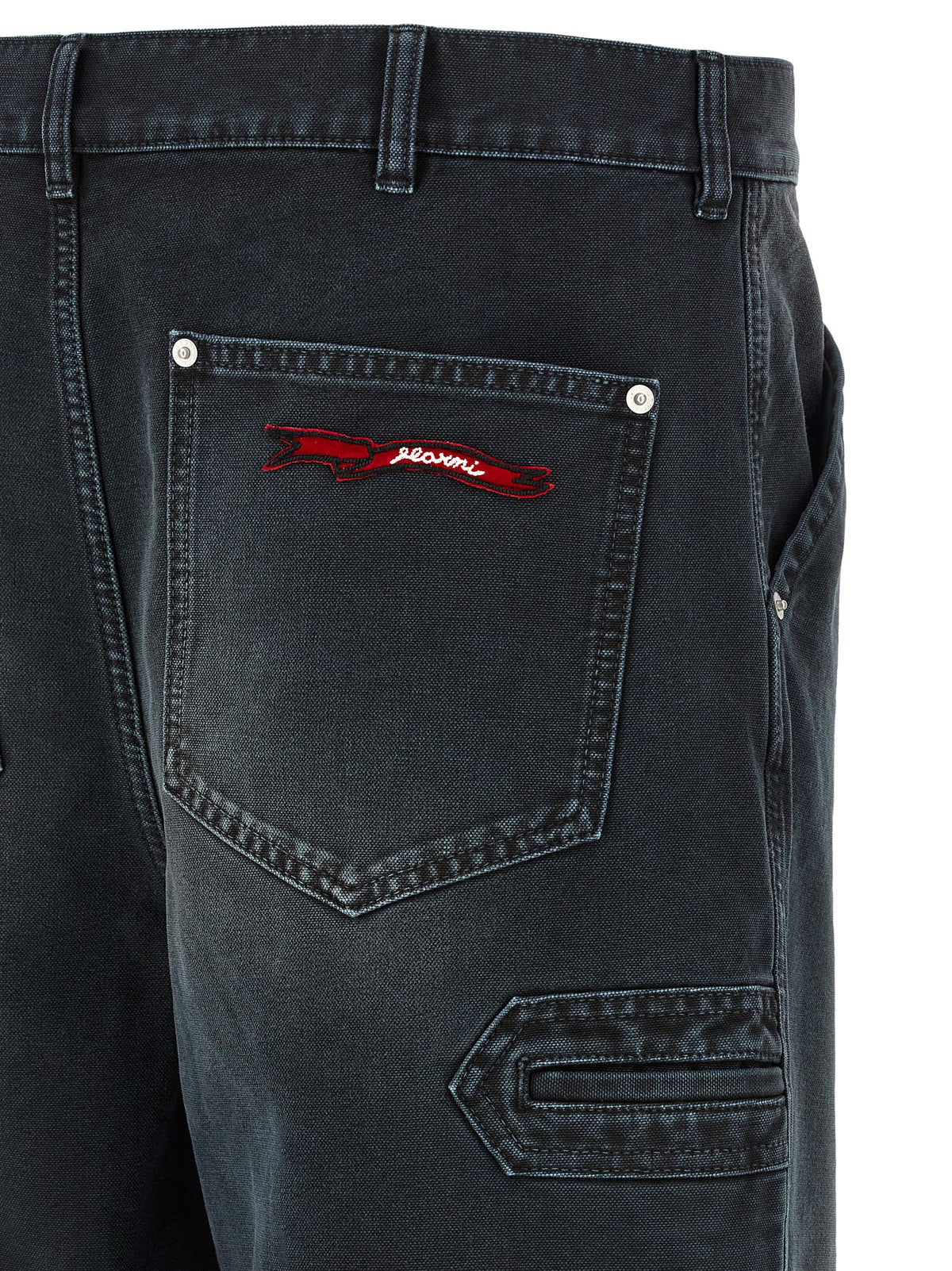 Jean en jean de coton noir Marni