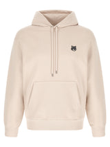 Maison Kitsuné Beige Cotton Sweatshirt - Iconic Style and Comfort