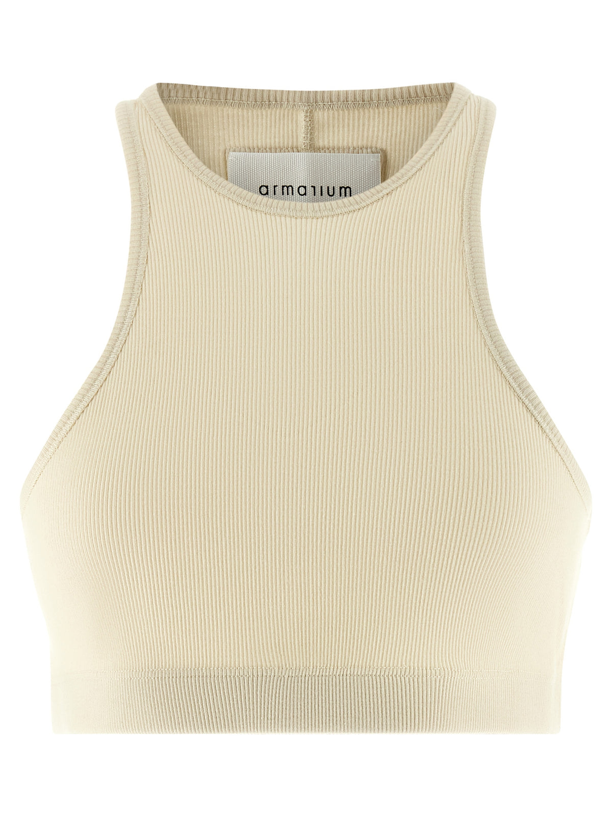 T-shirt sans manches Armarium en coton blanc