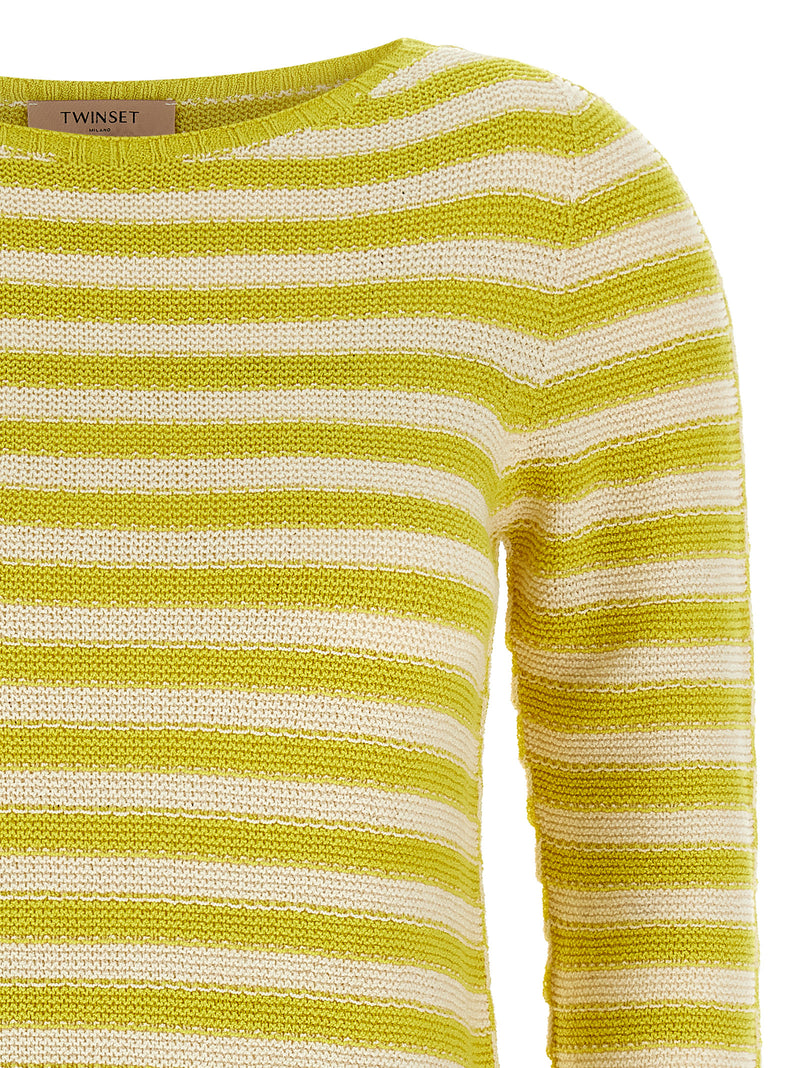 Twinset Bicolor Cotton Cardigan - Chic and Stylish