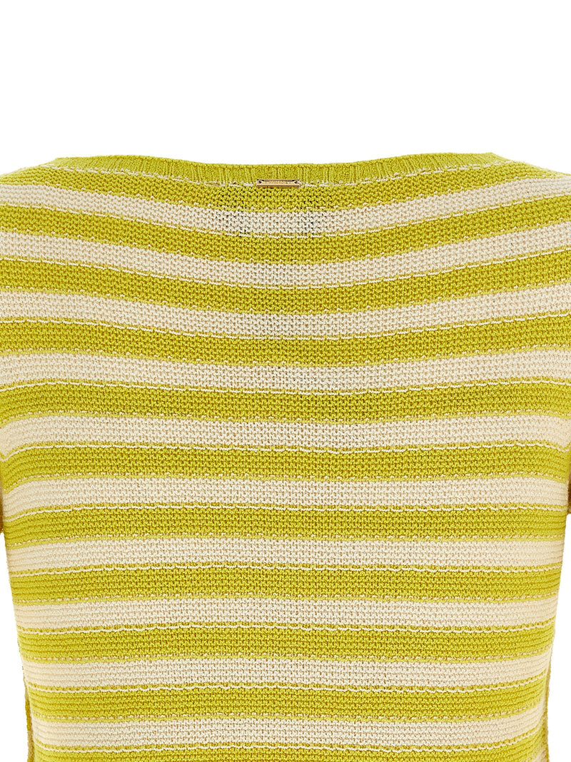 Twinset Bicolor Cotton Cardigan - Chic and Stylish