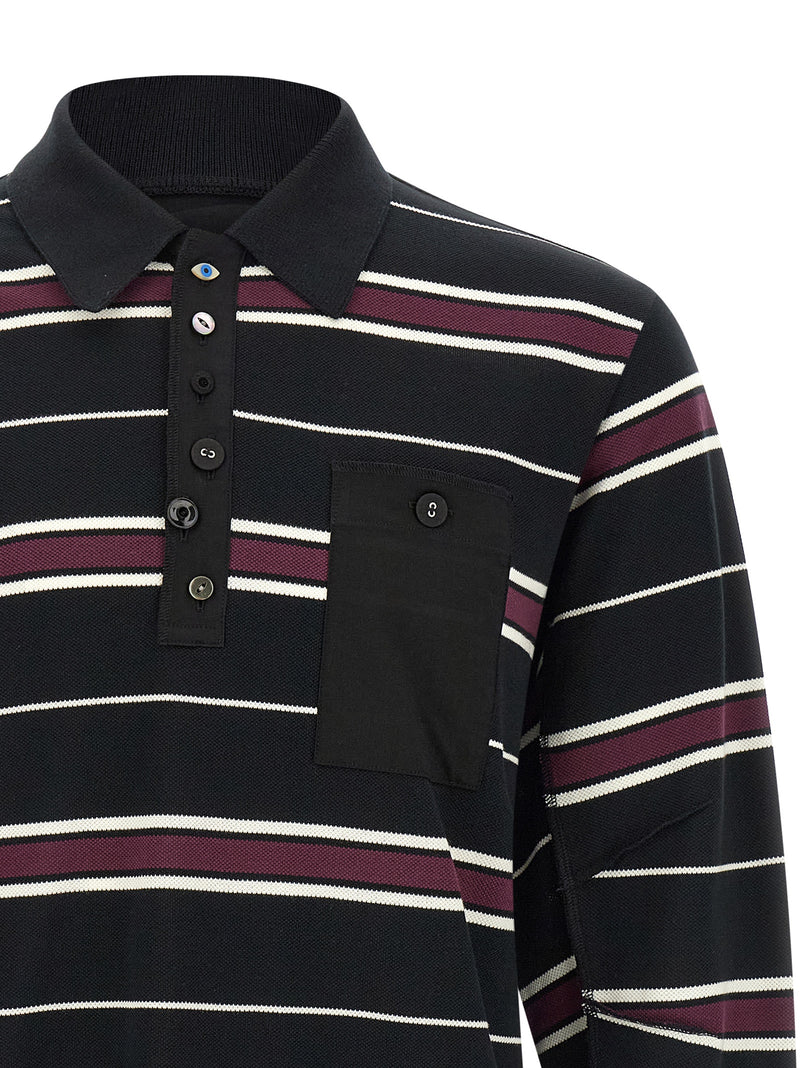 Polo Undercover en coton multicolore